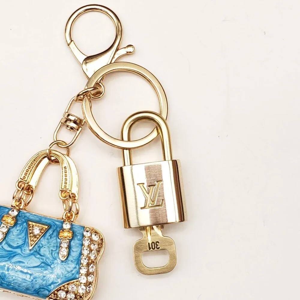 Louis Vuitton Gold Lock 🔒 Authentic LV Key + Unbranded Bag Charm